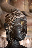 Vientiane, Laos - Wat Si Saket, The gallery around the sim houses thousands of Buddha statues in various mudras, dating  from the 16th century.